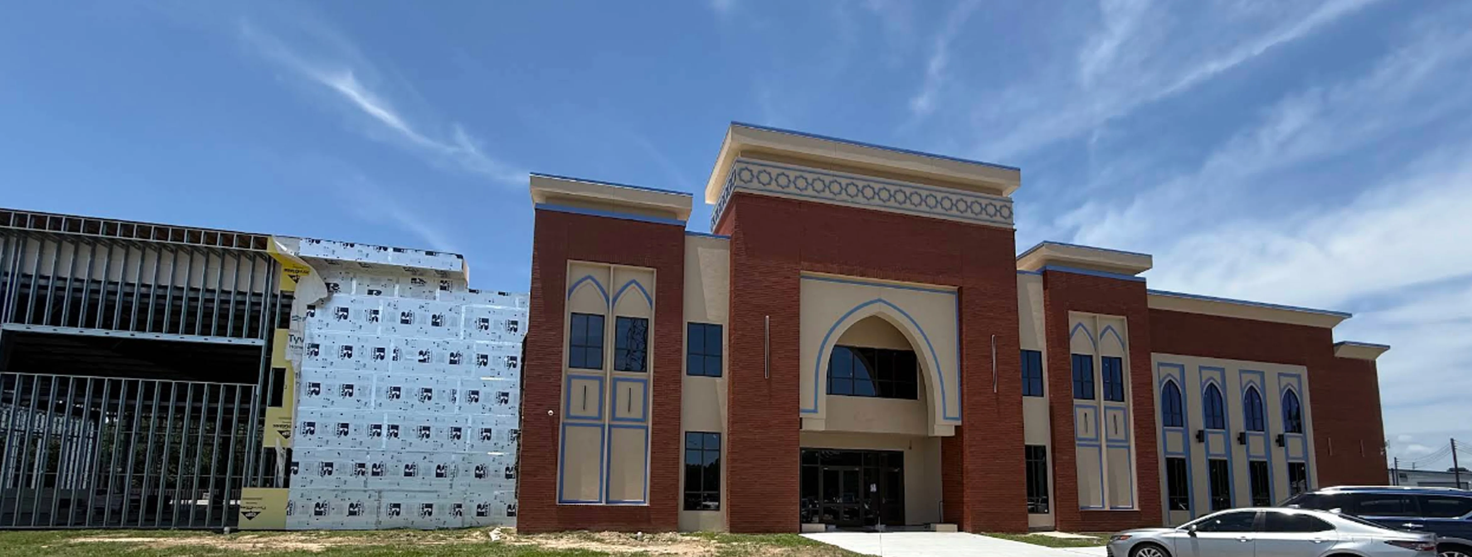 Exterior view of Cypress Islamic Center Cypress building
